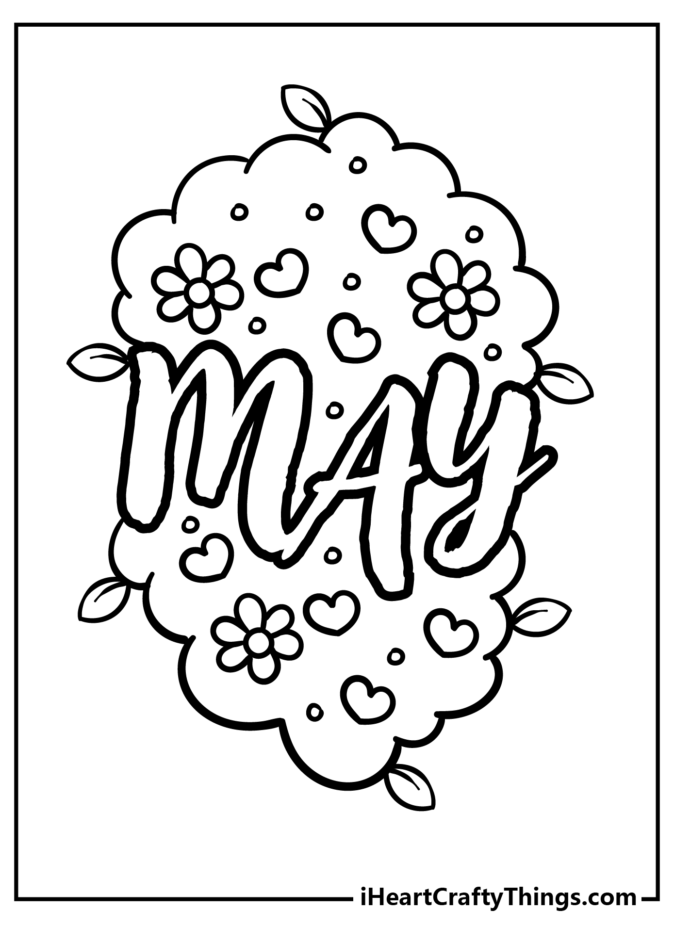 May coloring pages free printables