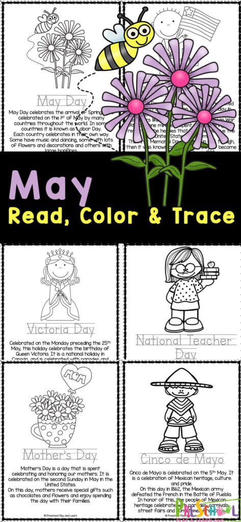 Free printable may coloring pages for kids