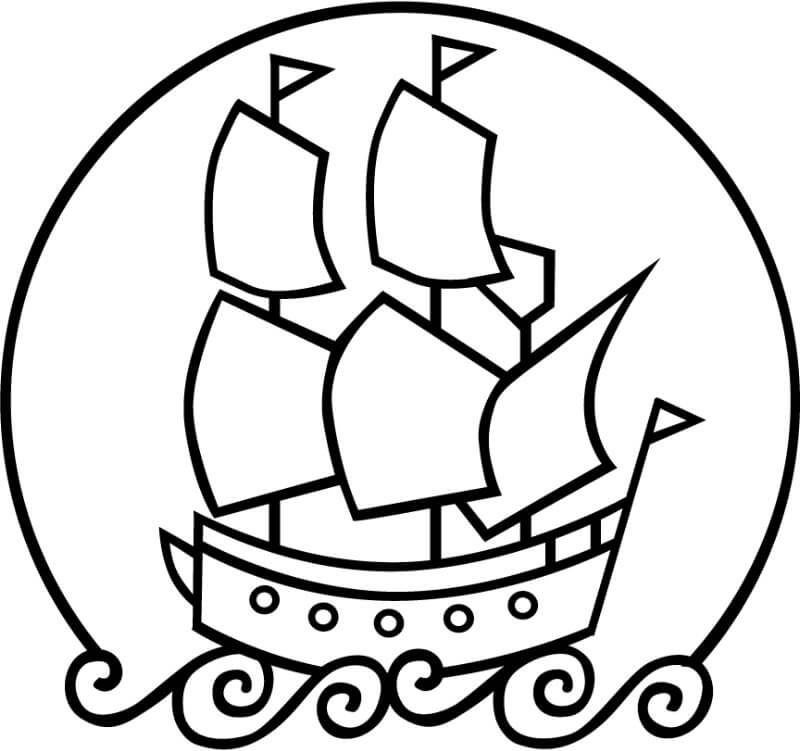 Mayflower coloring pages