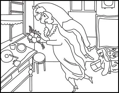 Fine art coloring pages