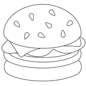 Mcdonalds food coloring page free printable coloring pages