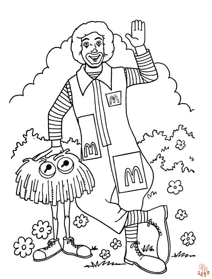 Exciting mcdonald coloring pages coloring pages for kids