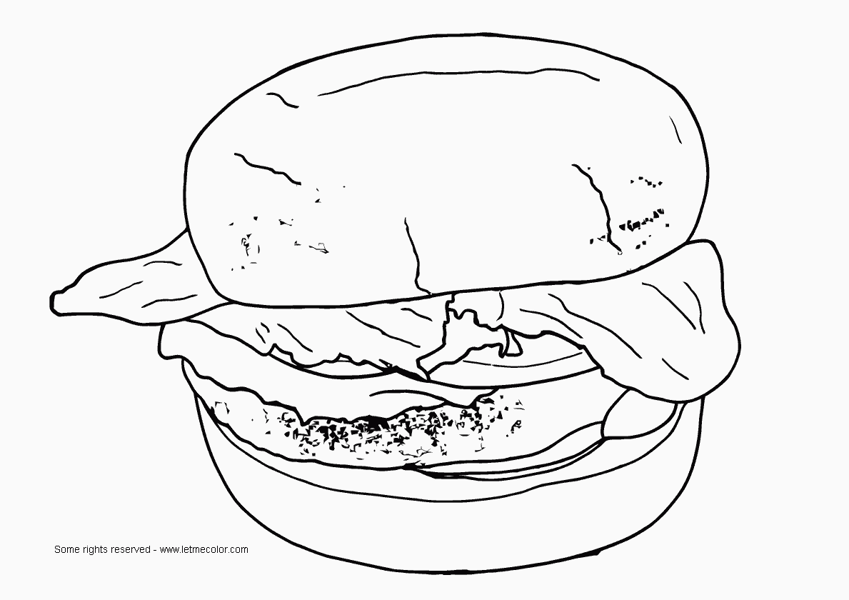 Coloring hamburger