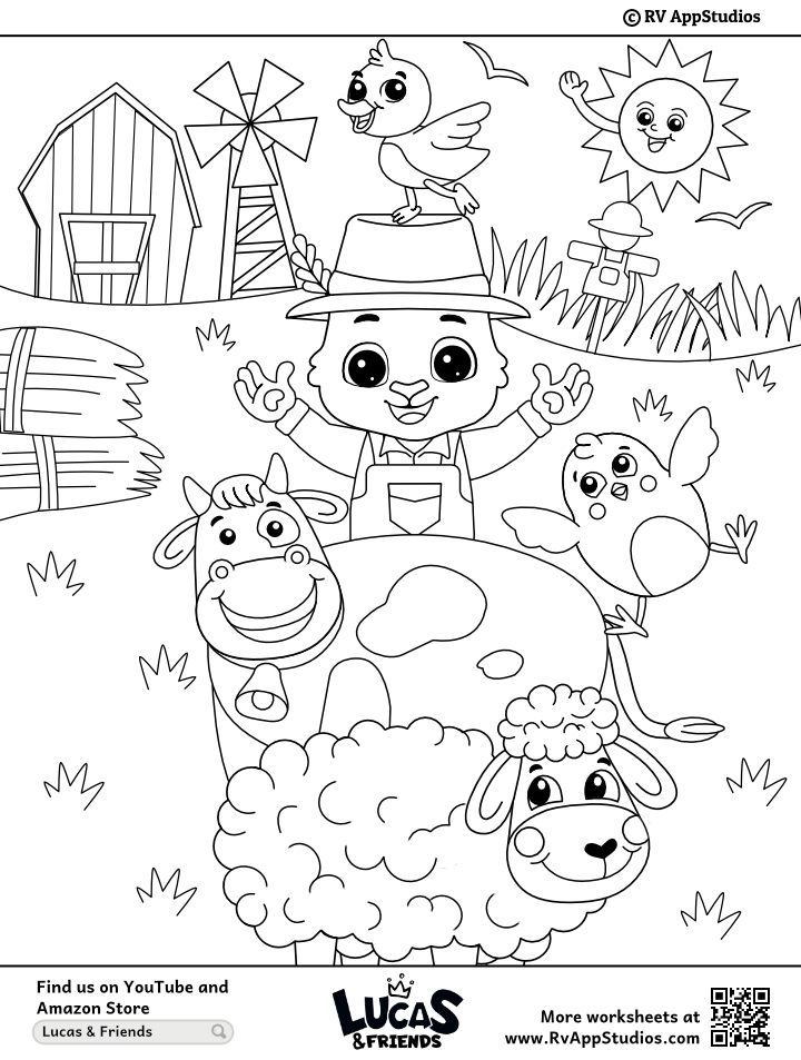 Free nursery rhyme coloring page for children coloring printable to download