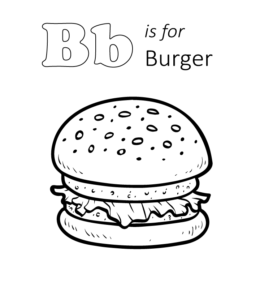 Burger and hot dog coloring pages playing learning