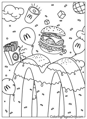 Mcdonalds coloring sheet