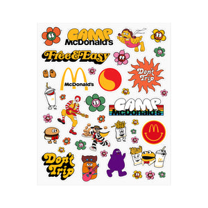 Camp mcdonalds sticker sheet â free easy