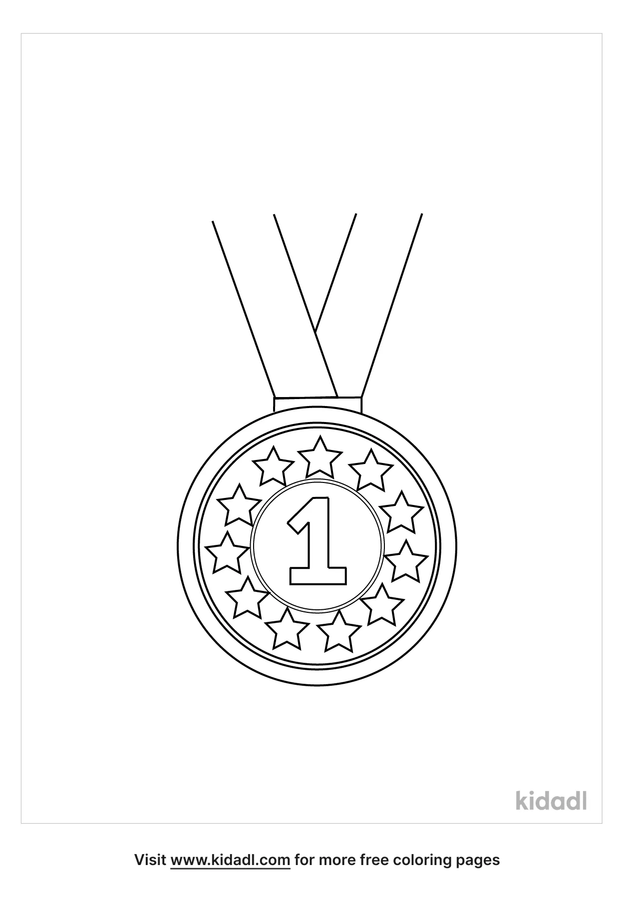 Free medal coloring page coloring page printables