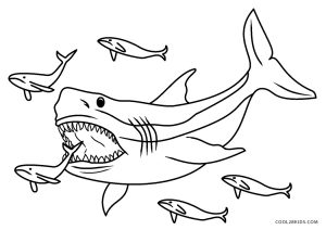 Free printable shark coloring pages for kids