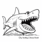 Megalodon coloring pages