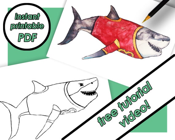 Printable football shark coloring page for kids coloring sheets pdf pictures color