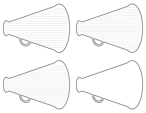 Free printable megaphone