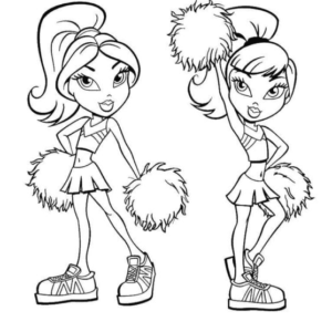 Cheerleading coloring pages printable for free download