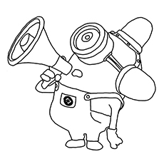 Cute minions coloring pages for your toddler