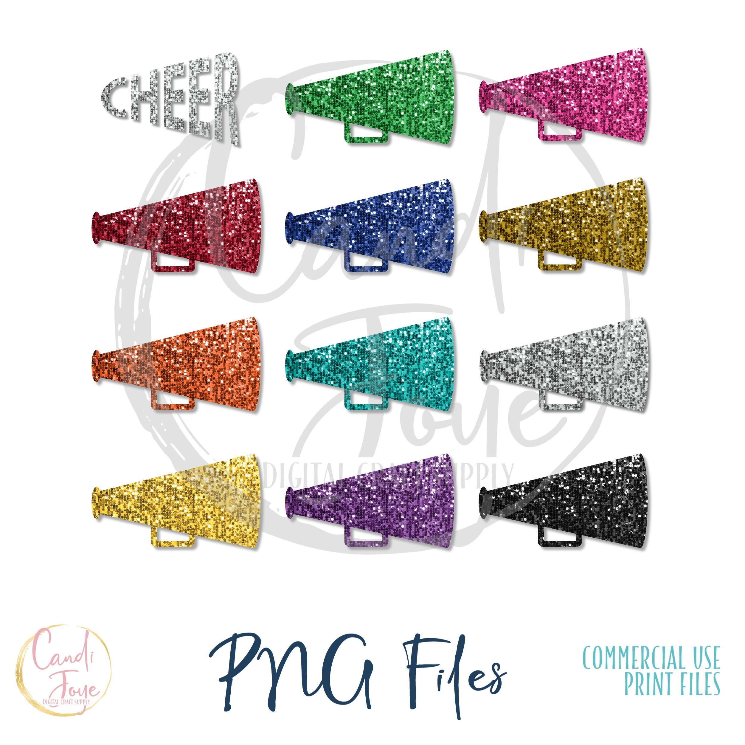 Cheer sequin png megaphone png cheerleader clipart sequin sublimation design sport cheerleading png sequin football cheer graphics instant download