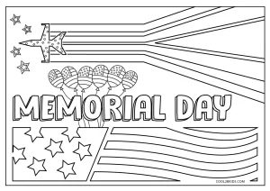 Free printable memorial day coloring pages for kids