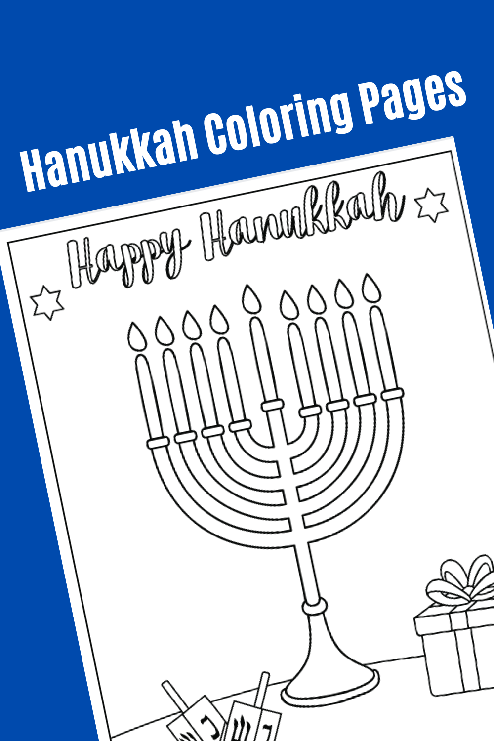 Free hanukkah coloring pages for kids