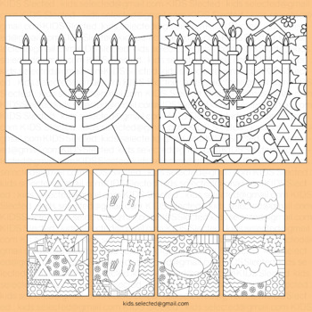 Hanukkah craft math pop art coloring pages activities sheet shape bulletin board