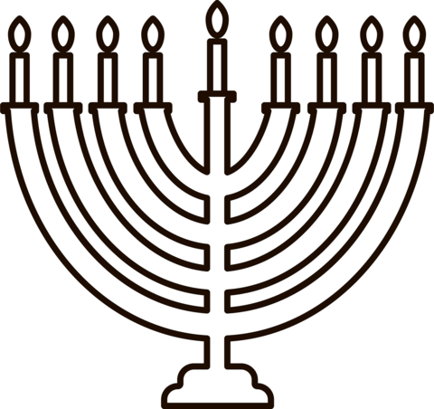 Menorah coloring page free printable coloring pages