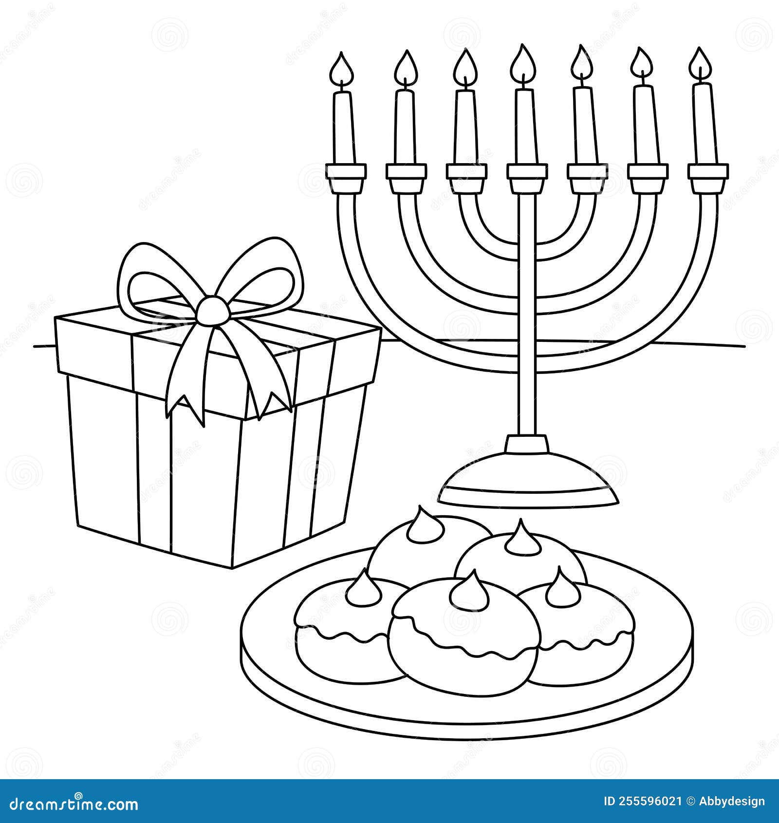 Menorah coloring stock illustrations â menorah coloring stock illustrations vectors clipart