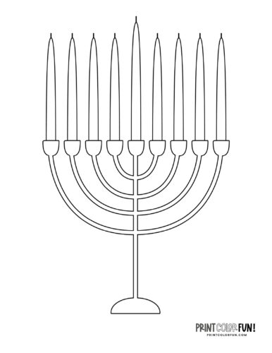 Hanukkah coloring pages menorah clipart plus info about this important jewish holiday at