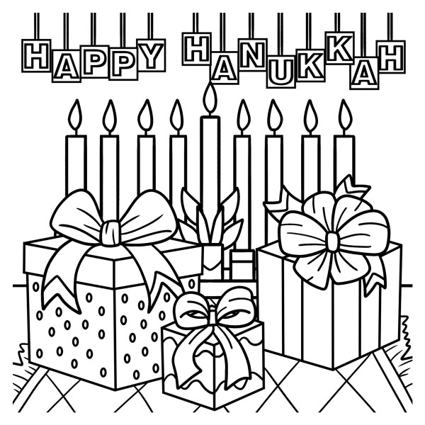 Free hanukkah coloring pages that keep kids entertained â