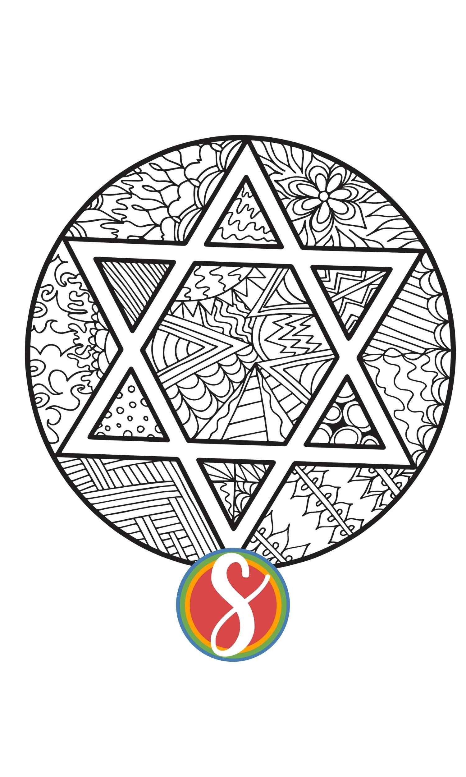 Free hanukkah coloring pages â stevie doodles