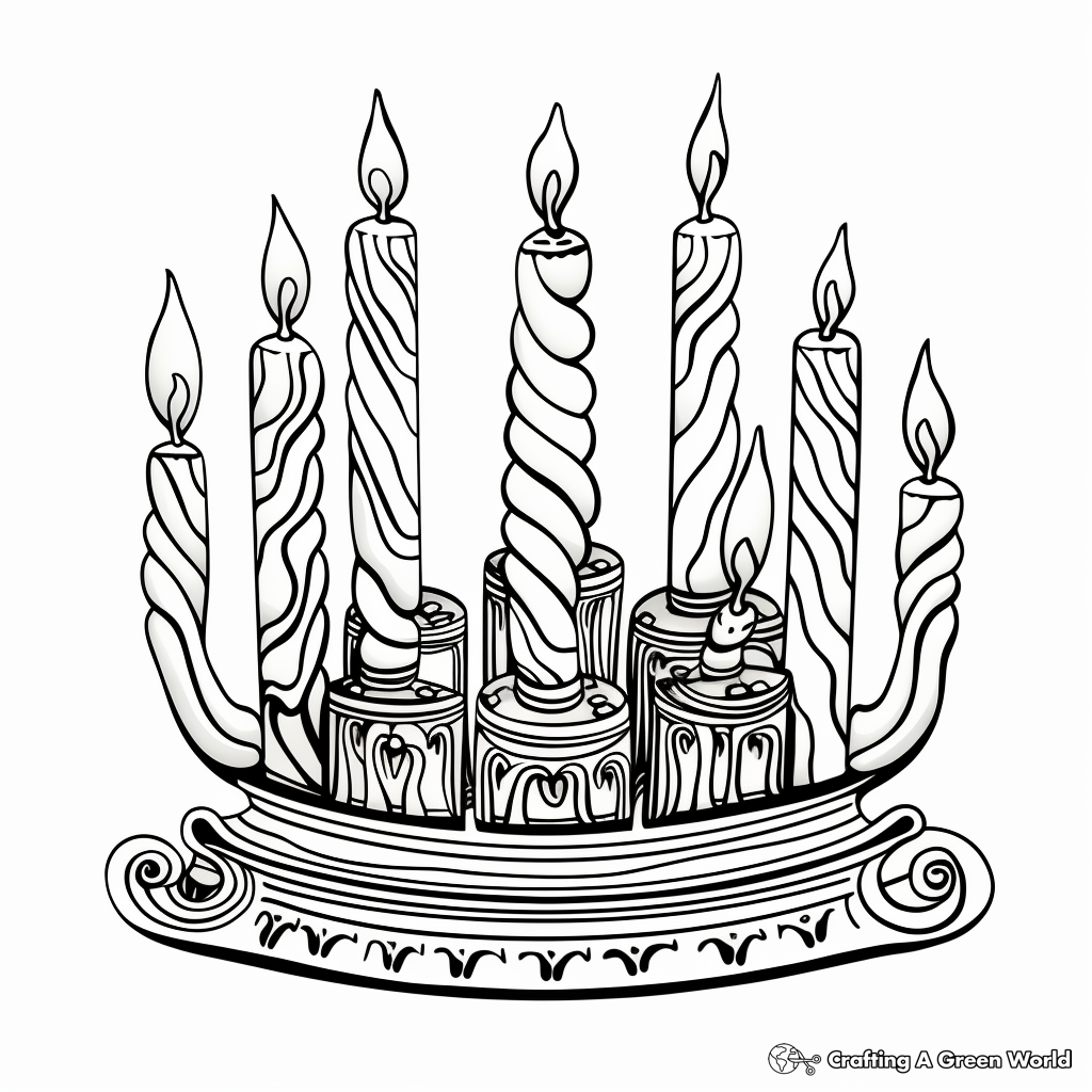 Menorah coloring pages