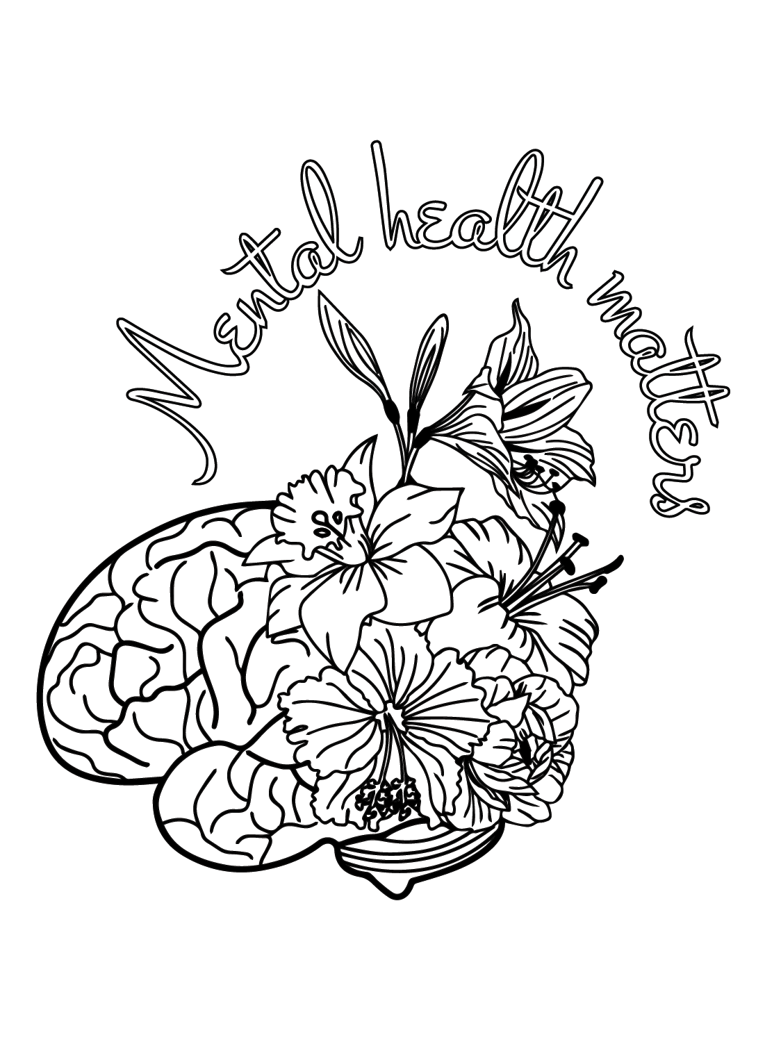 Mental health coloring pages printable for free download