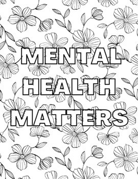 Mental health reminders sel coloring pages by discovered with destiny