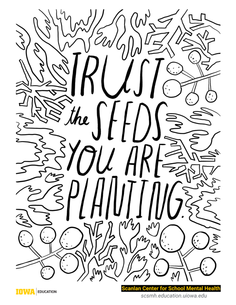 Mindfulness coloring pages