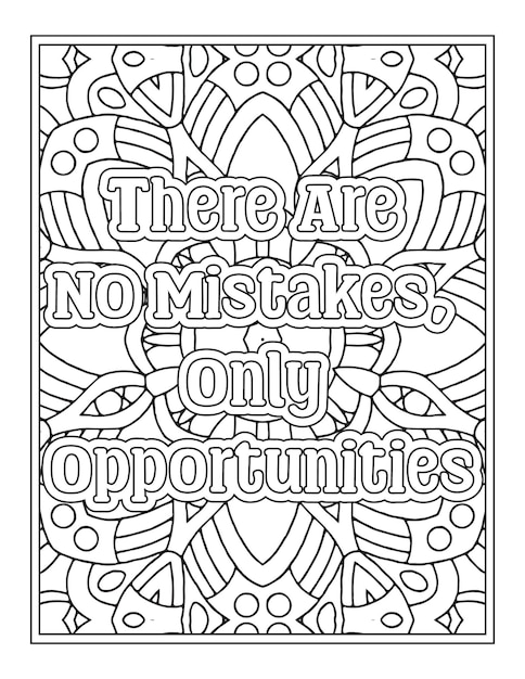 Premium vector life quotes coloring pages for kdp coloring pages