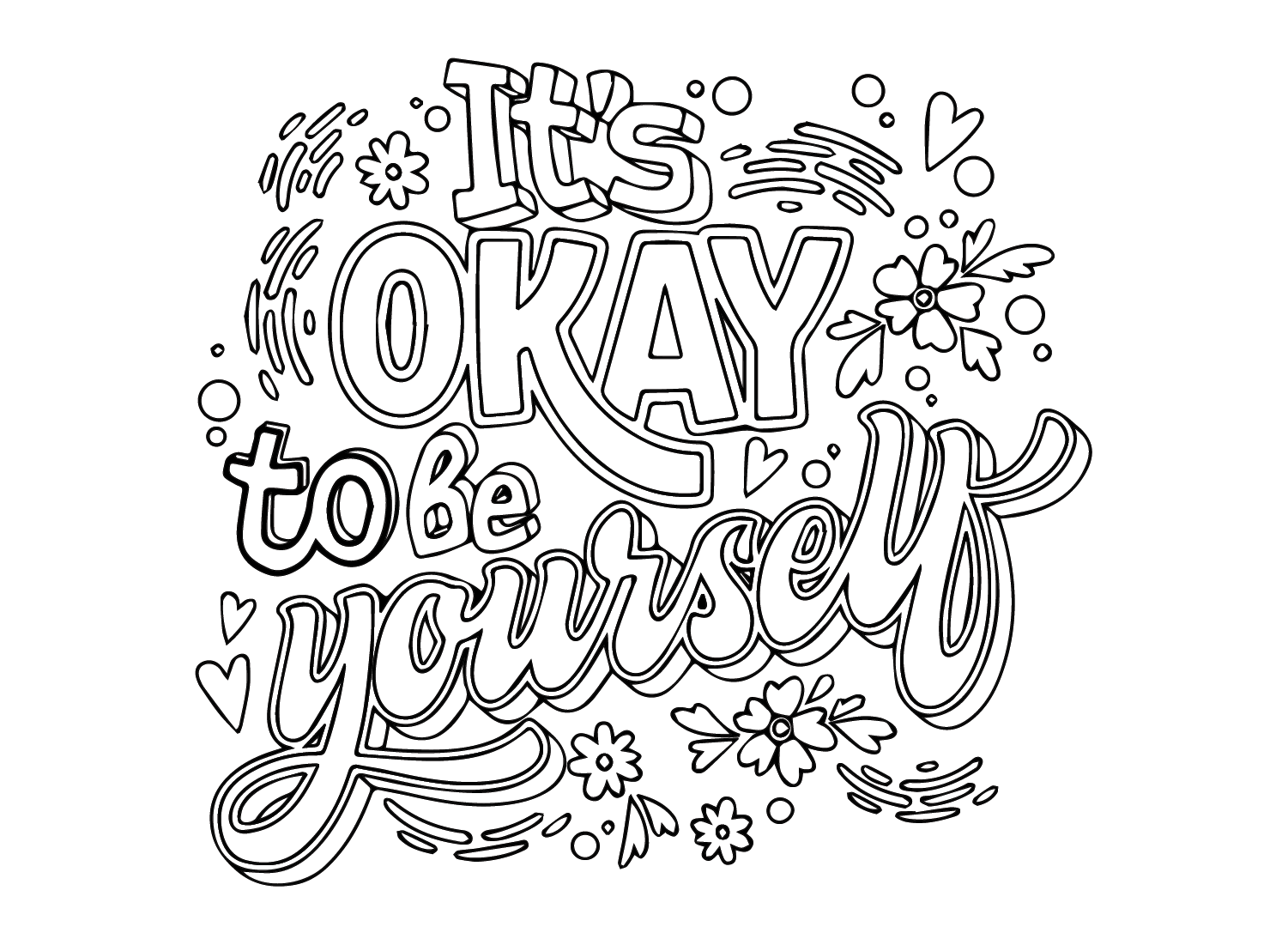 Mental health coloring pages