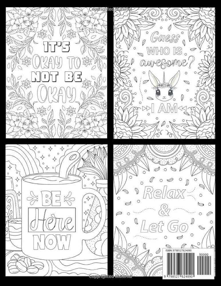 Mental health coloring book inspirational coloring book for stress relief for people with anxiety and depression publishing karelakhan mutwa books