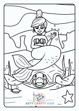 Mermaid coloring pages