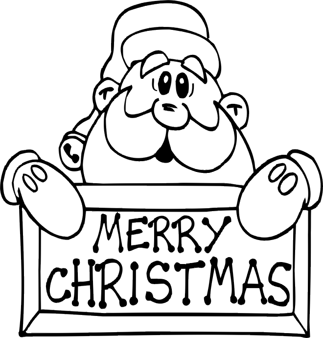 Free printable merry christmas coloring pages