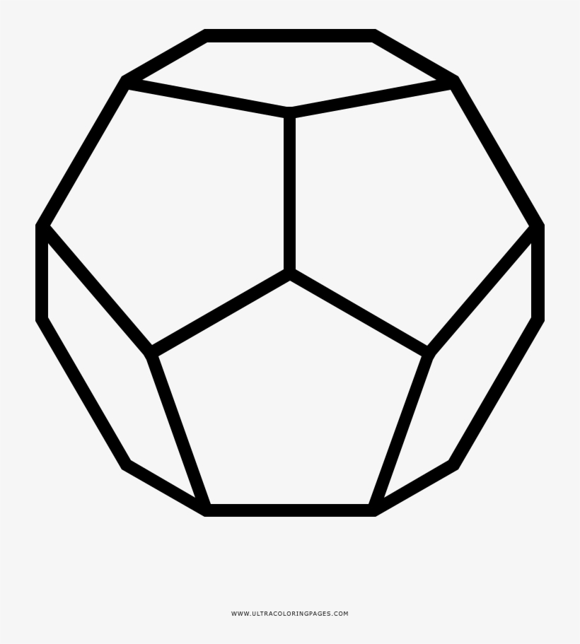 Dodecahedron coloring page