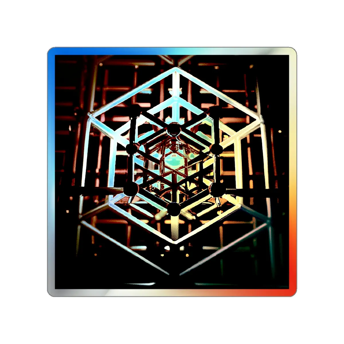 D metatrons cube sacred geometry holographic die