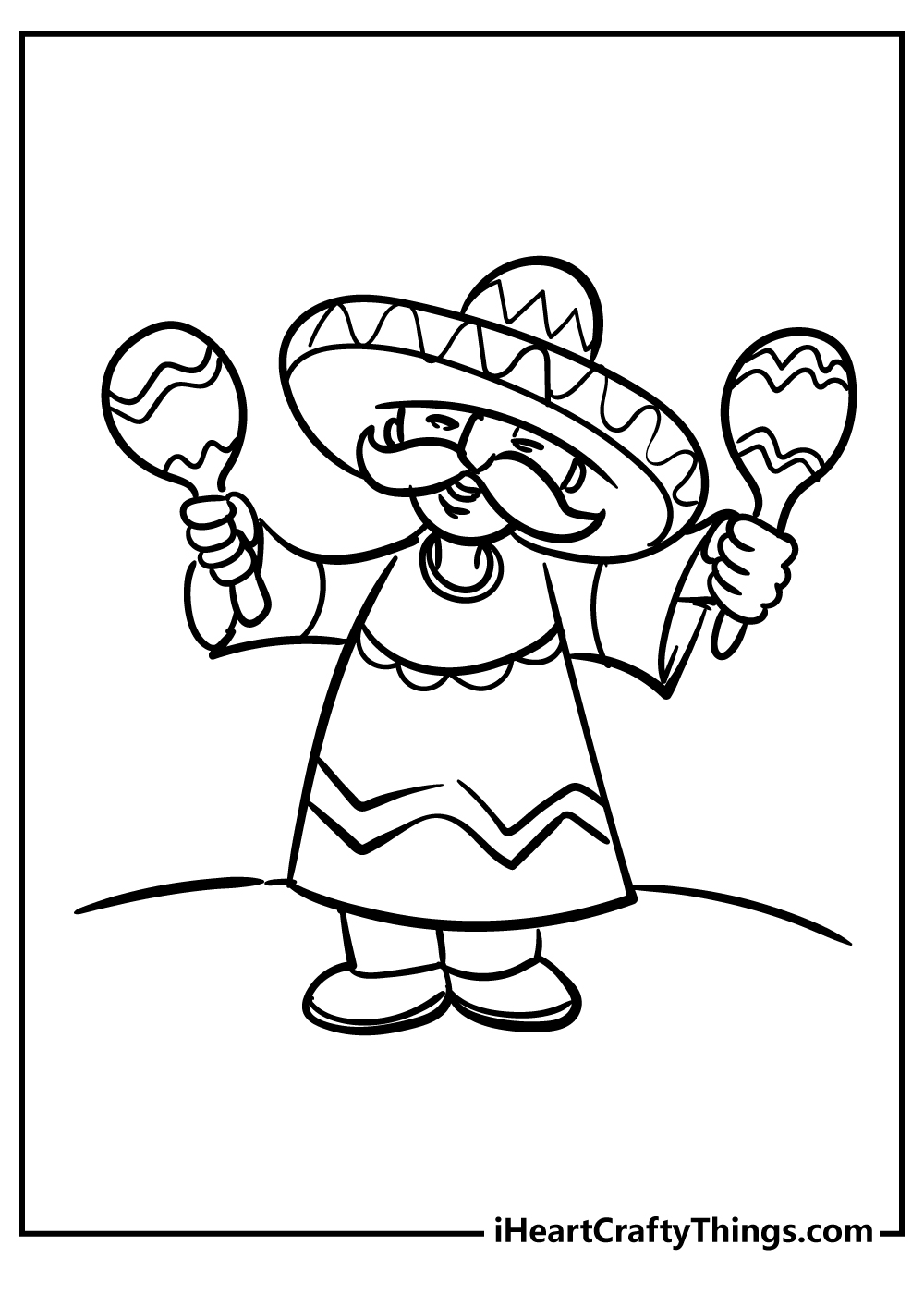 Mexican coloring pages free printables