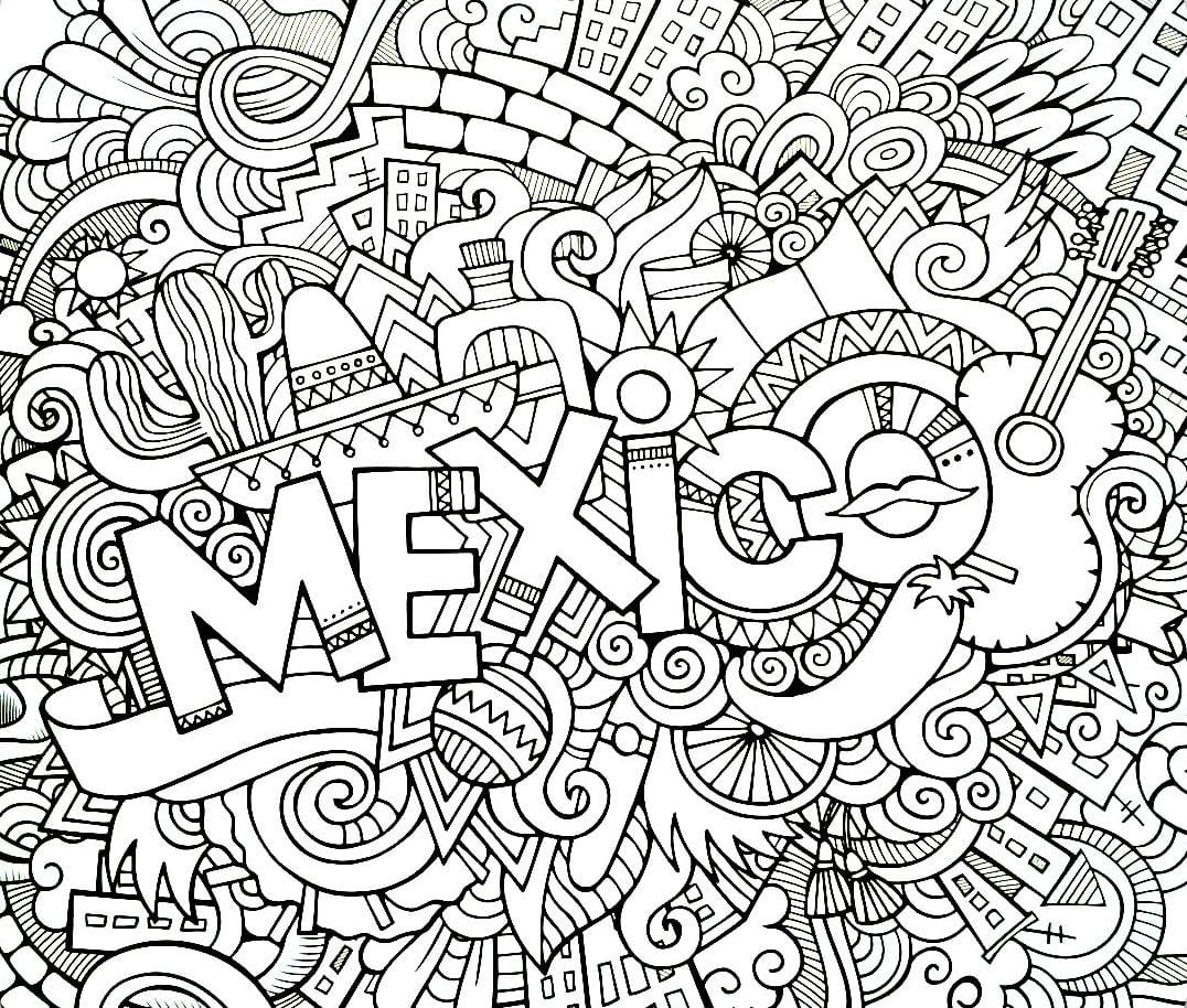 Mexico coloring pages printable for free download