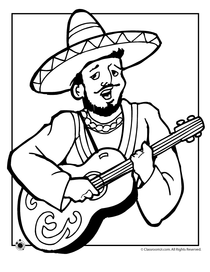 Mexican independence day coloring pages printable for free download