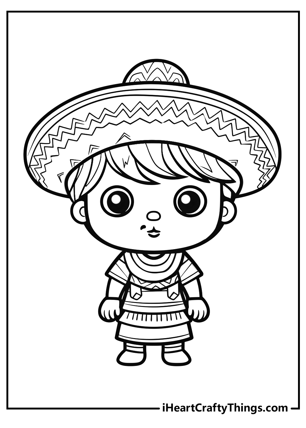 Mexican coloring pages free printables