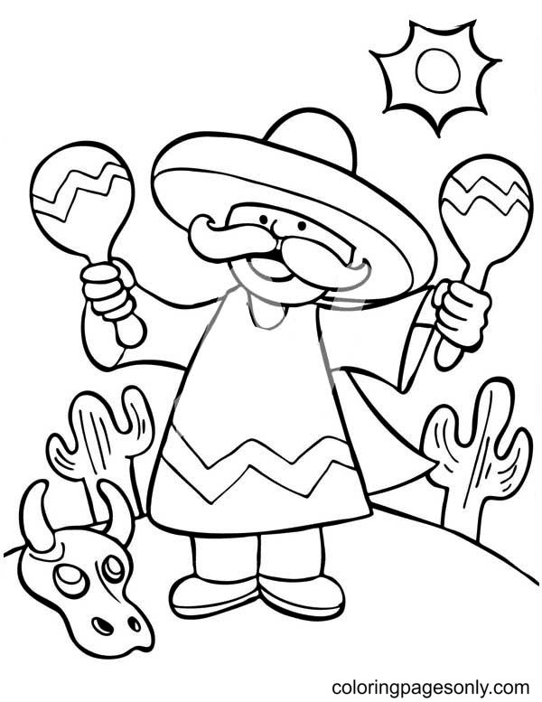 Cinco de mayo coloring pages