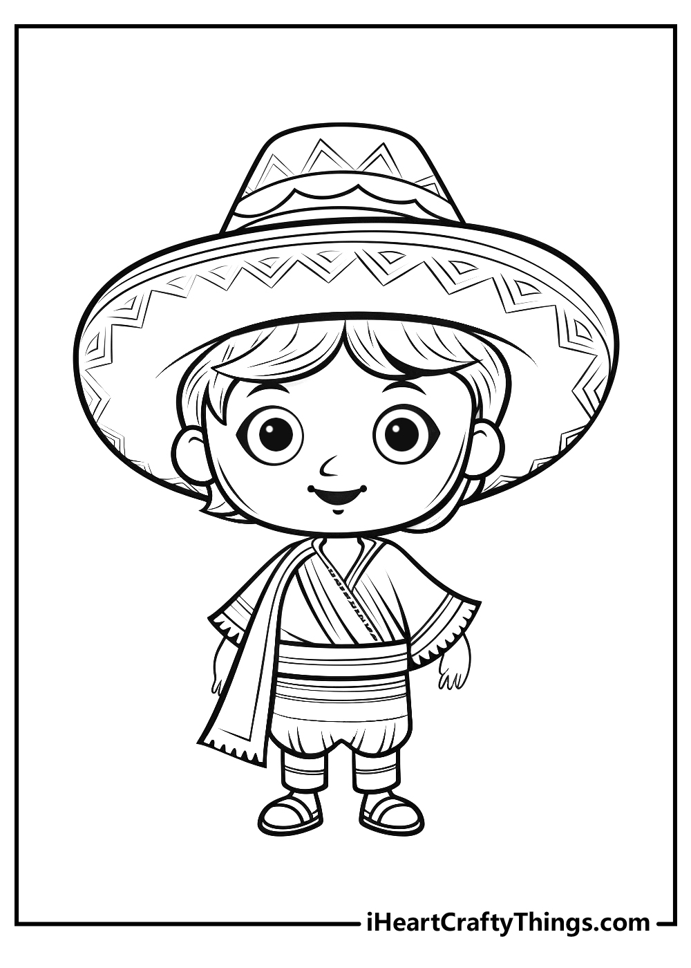 Mexican coloring pages free printables