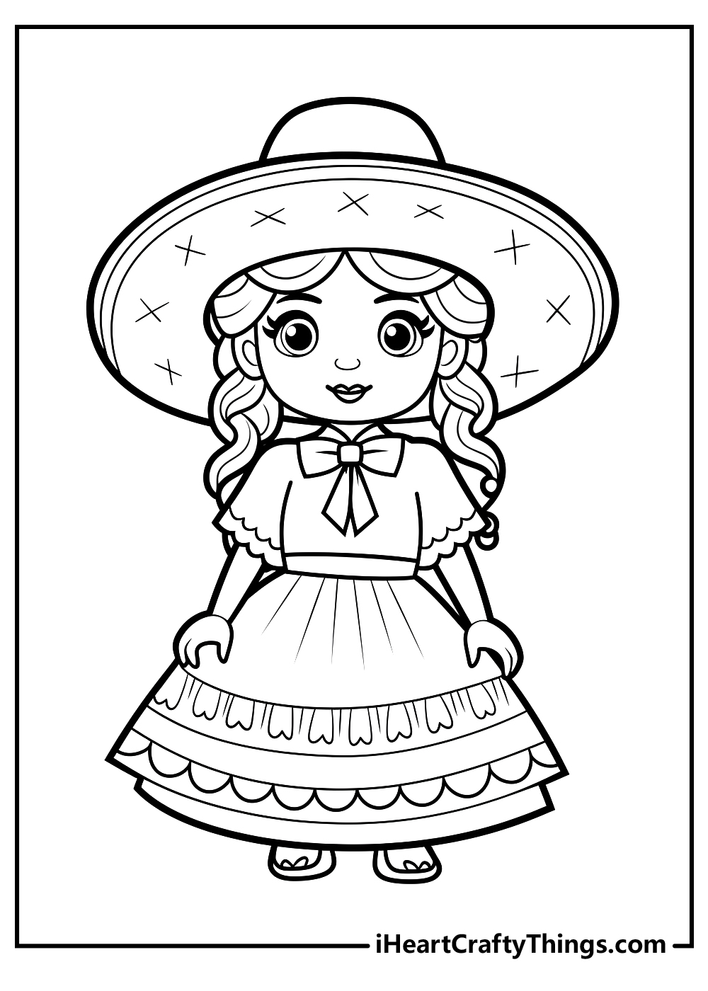 Mexican coloring pages free printables