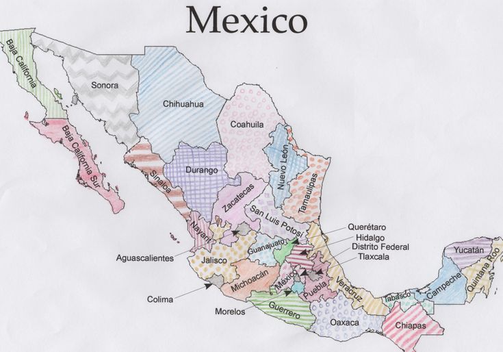 Free mexico geography printable pdf with coloring maps quizzes word search flashcards coordinate map latitudelongitude map mexico map mexico puebla