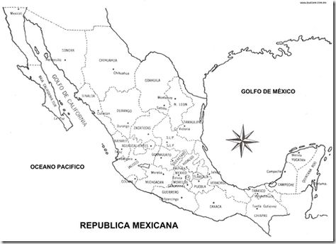 Coloring pages september map mexico map mexico