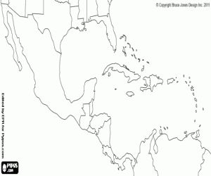 Omalovãnky mapy omalovãnky map coloring pages mexico map