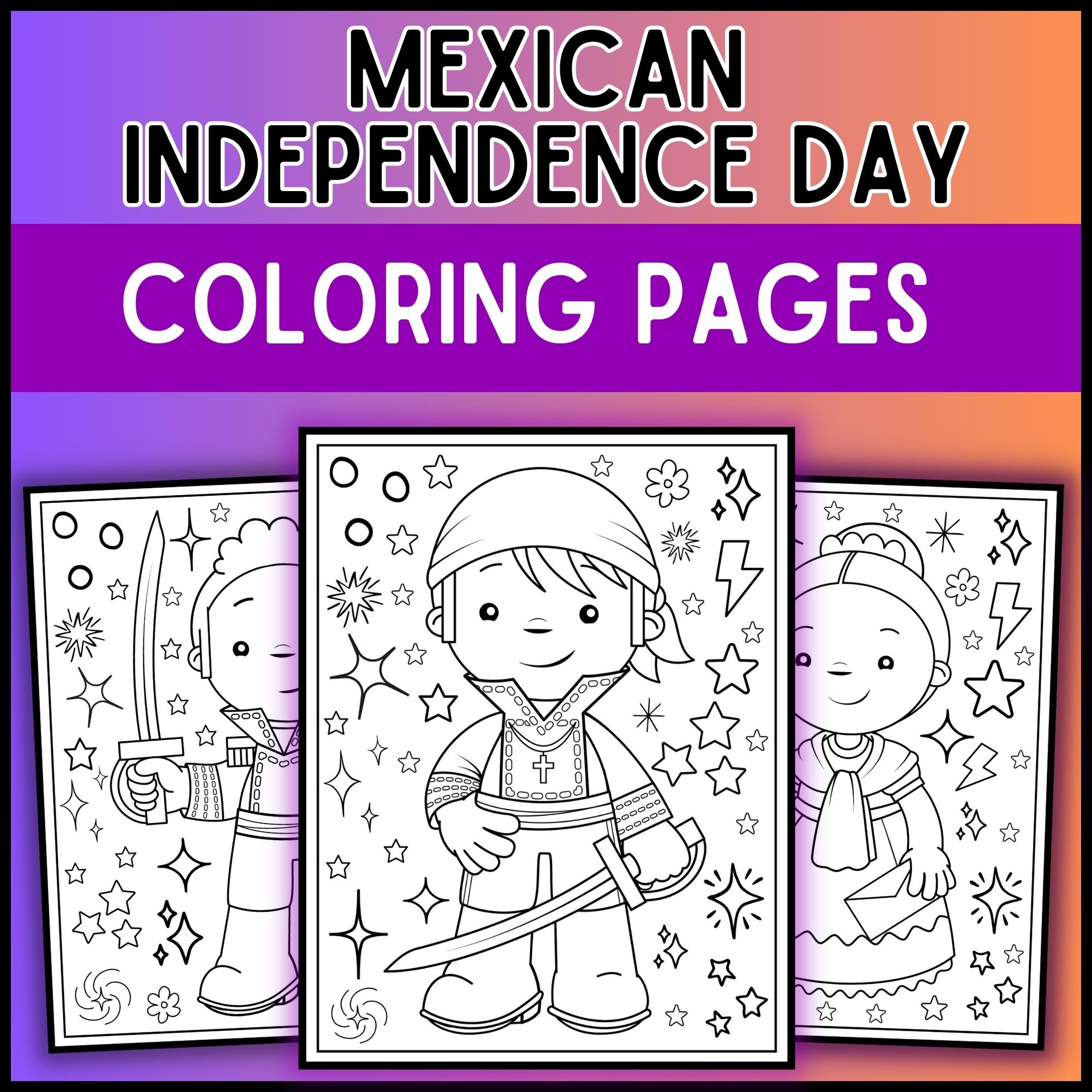 Mexican independence day coloring pages