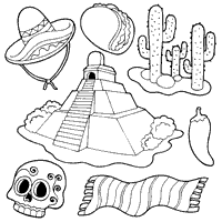 Mexico coloring pages